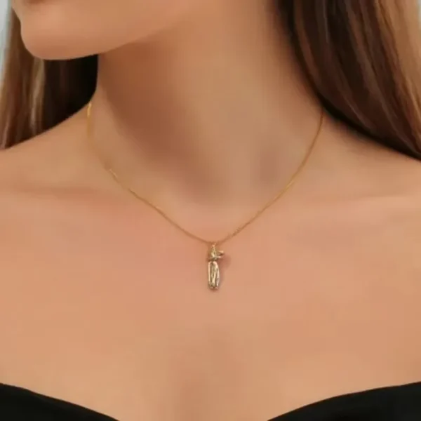 Collier de couple créatif bicolore pour la Saint-Valentin