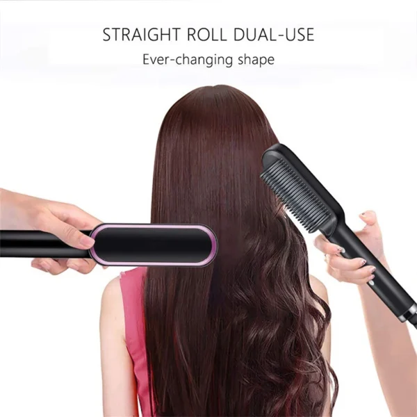 Brosse lissante et bouclante électrique