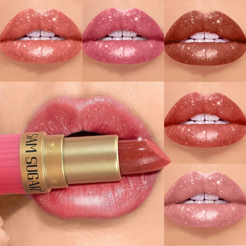 Rouge à lèvres pailleté diamant, waterproof,