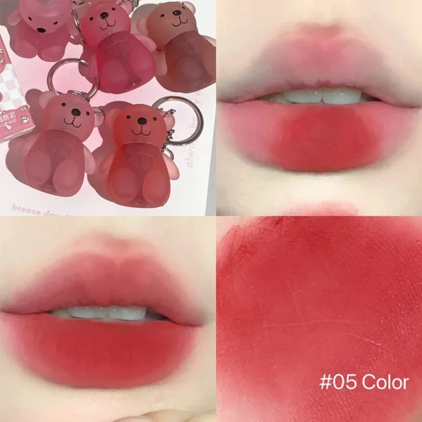 Glosse Porte-clés ours mignon naturel