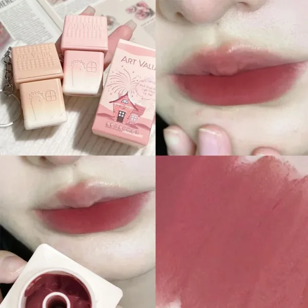 Porte-clés ours mignon, gloss à lèvres