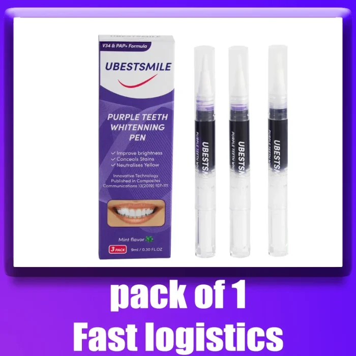 S6f035b5f22824f2381412f03669b3fbfT.webp Stylo blanchissant instantané violet pour les dents.