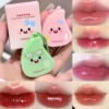 Gloss à lèvres pêche 2 en 1, fini miroir