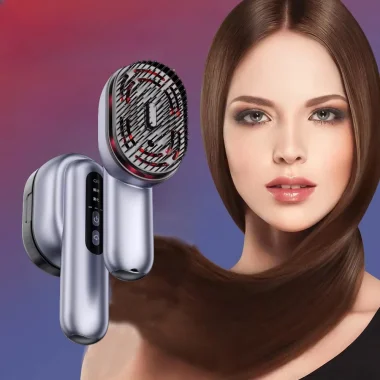 Brosse à cheveux violette à massage de soin