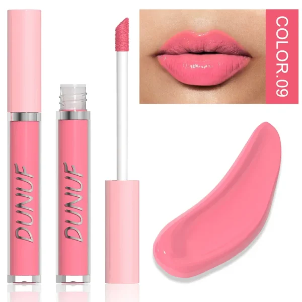 Glaze Miroir Rose Nude Brun 16 Couleurs Gloss à Lèvres