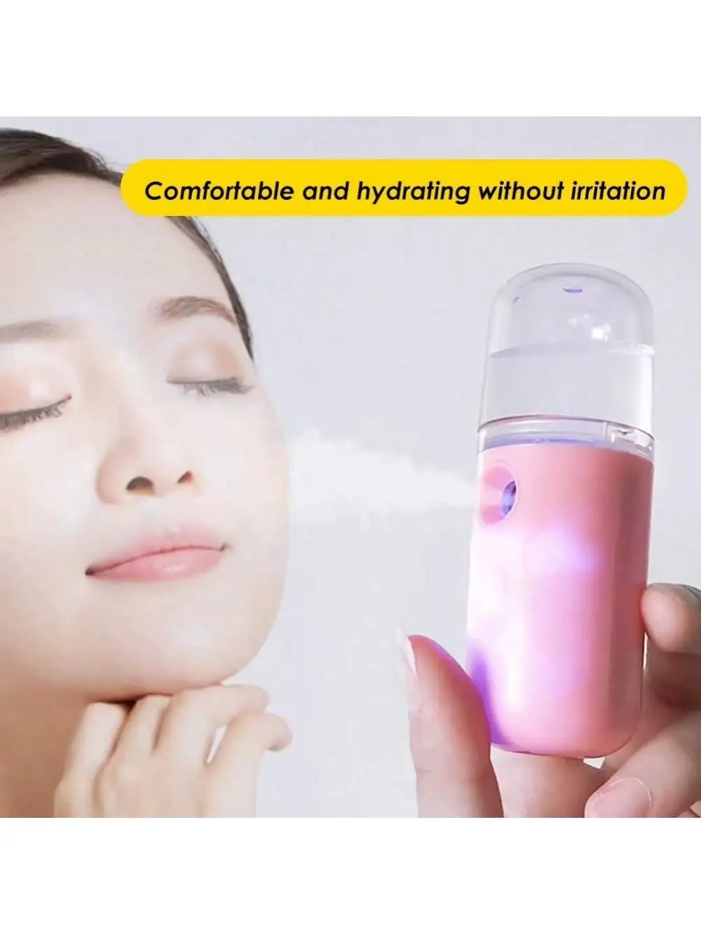 Vaporisateur facial USB rechargeable, humidificateur – Image 2
