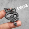 Colliers rétro serpent pour hommes et femmes