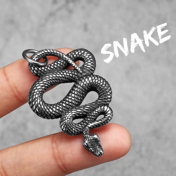 Colliers rétro serpent pour hommes et femmes