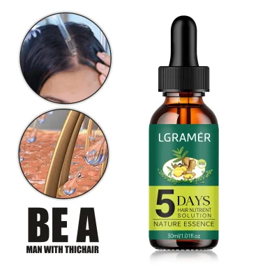 Huile gingembre pour la croissance des cheveux