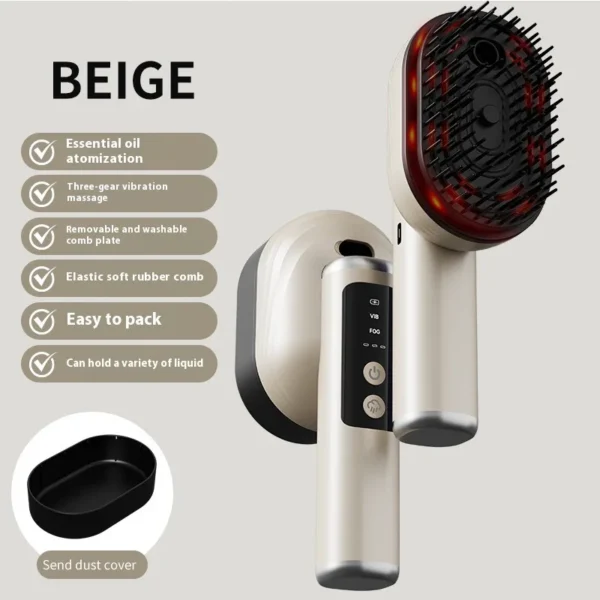 Brosse de massage à vibrations haute fréquence
