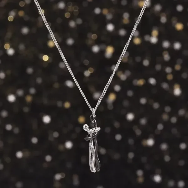 Collier de couple créatif bicolore pour la Saint-Valentin