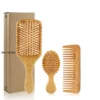 Ensemble brosse et peigne en bambou