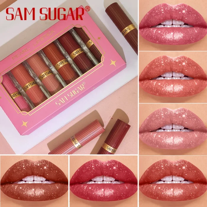 S8302f5b95b62454a9631f843594dbb44a.webp Coffret de 6 rouges à lèvres rose diamant