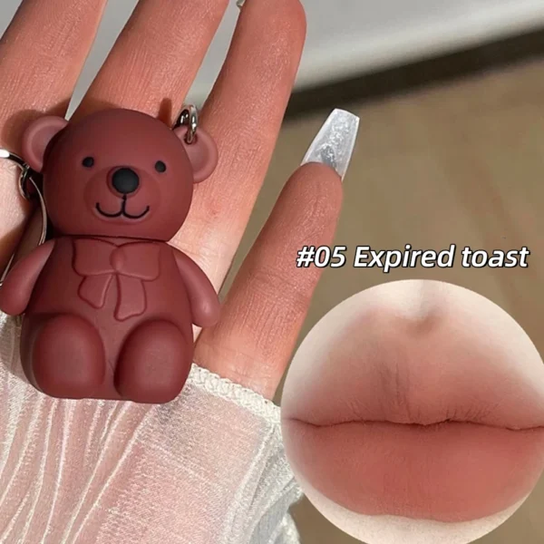 Glosse à lèvres liquide mat nude ours mignon