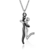 Collier Bicolore , Pendentif Mère et Enfant