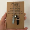 Colliers d'amitié assortis en cristal pour couples