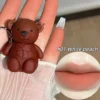 Glosse à lèvres liquide mat nude ours mignon