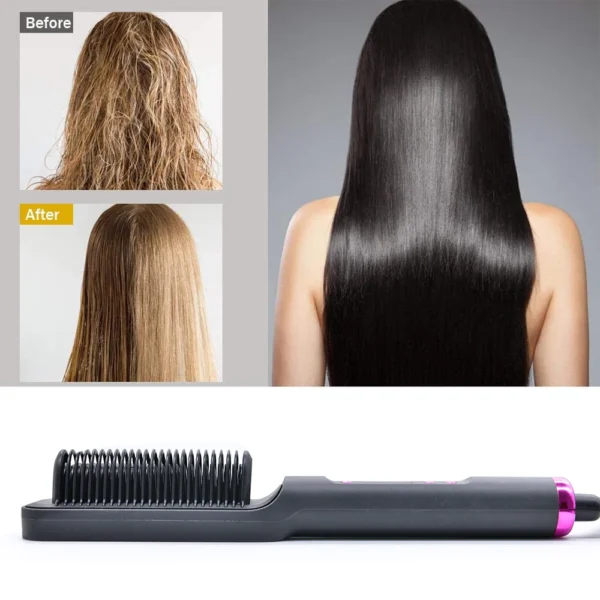 Brosse lissante, outil de coiffage multifonctionnel