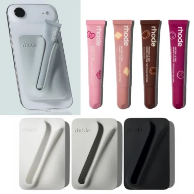 Baume à lèvres portable, blush et maquillage.