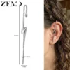 Boucles d'oreilles ZEMO à crochet (1 pièce) en acier