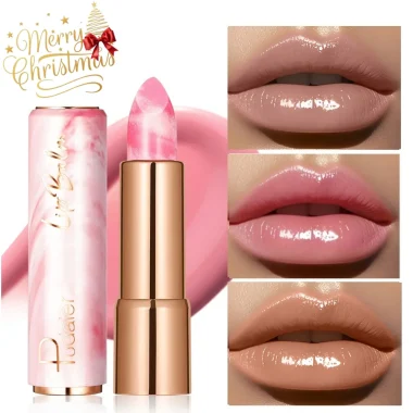 Baume à lèvres couleur marbre de Noël