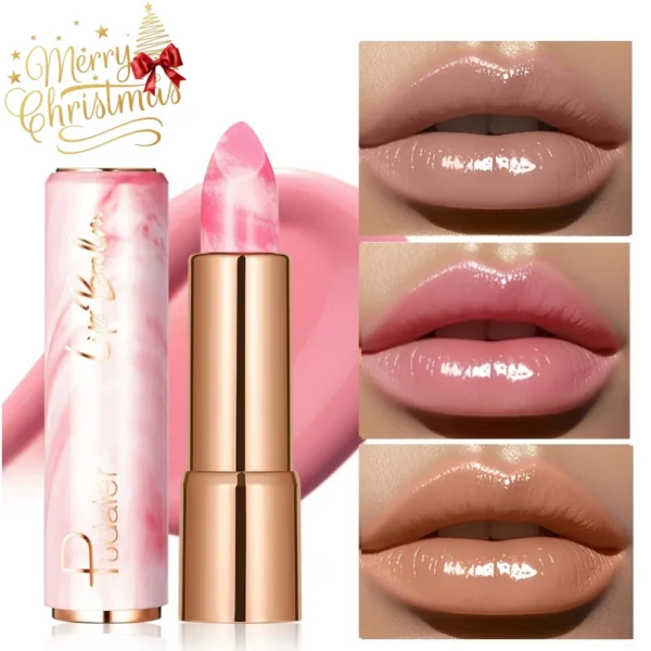 Baume à lèvres couleur marbre de Noël