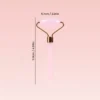 Rouleau de massage facial en quartz rose