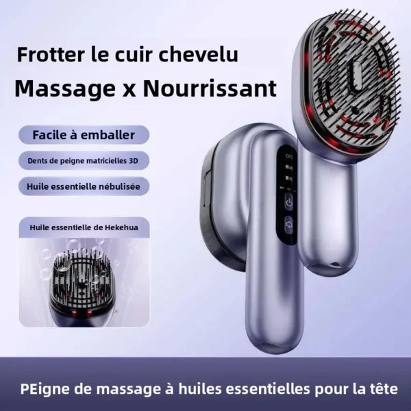 Nouveau Brosse de massage de tête électrique