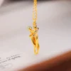 Collier pendentif Kt 14 couleur or