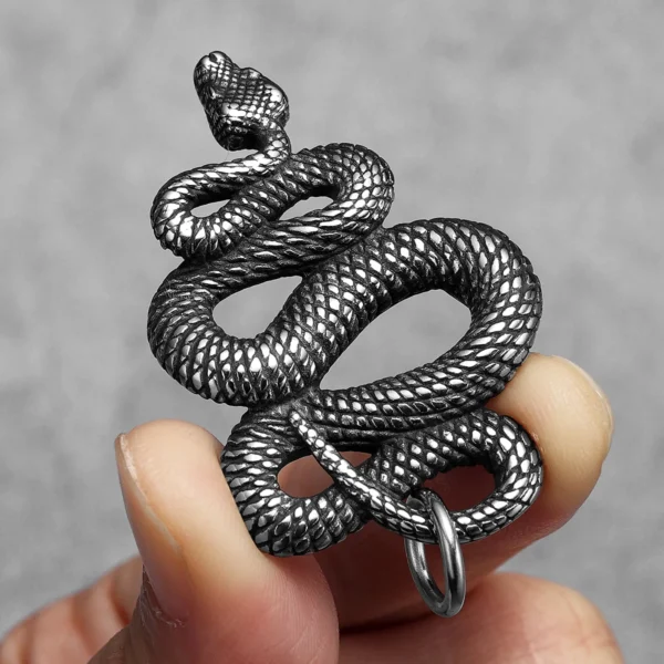 Colliers rétro serpent pour hommes et femmes