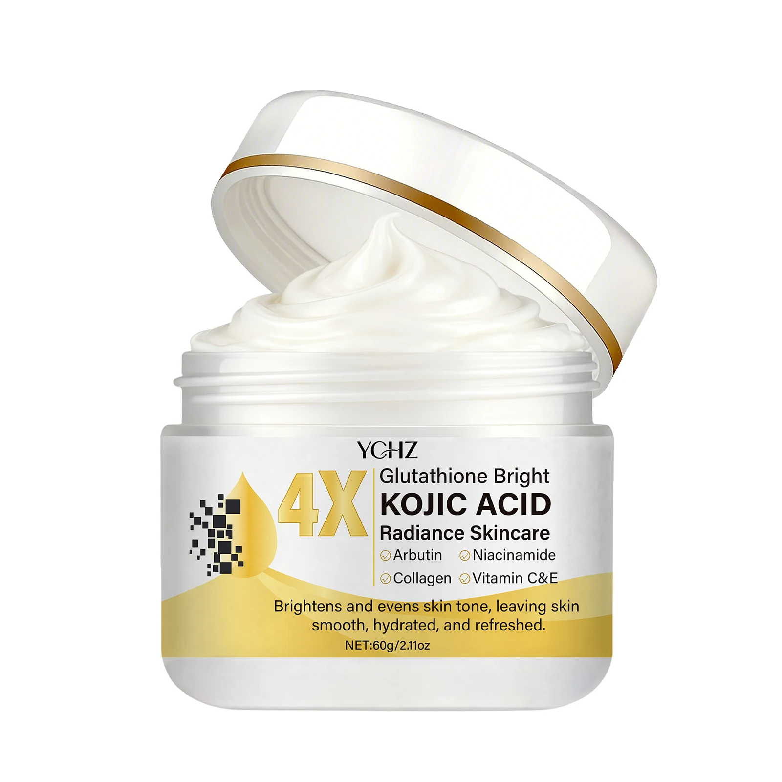 Crème visage à l'acide kojique, unifie le teint – Image 4