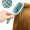 Brosse plastique de massage du cuir
