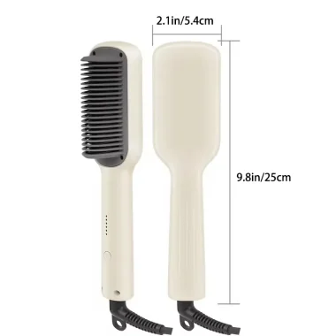 Brosse à lisser portables 2 en 1 avec peign