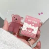 Porte-clés ours mignon, gloss à lèvres