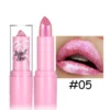 Rouge à lèvres rose luxueux à paillettes
