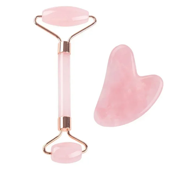 Rouleau de jade naturel pour le visage (Gua Sha)