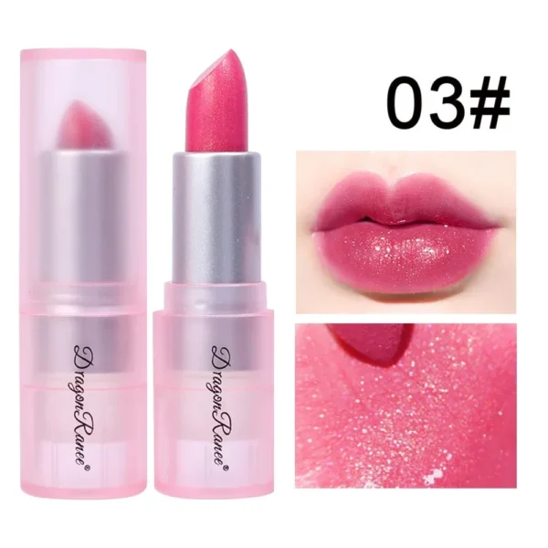 Rouge à lèvres pailleté longue tenue