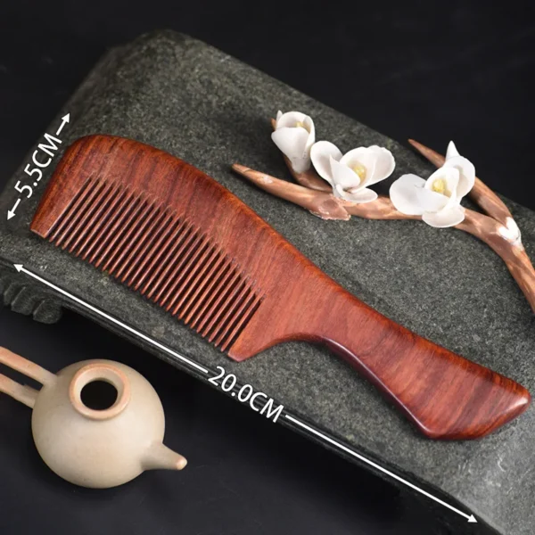 Peigne portable en palissandre de Zambie