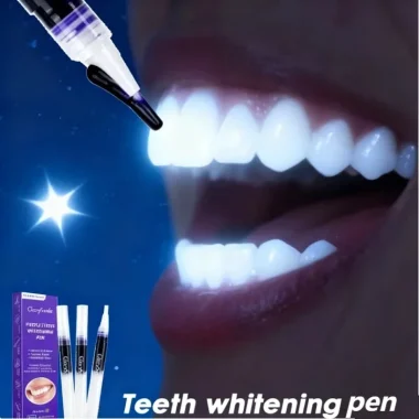 Stylo blanchissant instantané violet pour les dents