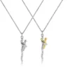 Collier Bicolore , Pendentif Mère et Enfant
