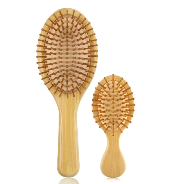 Ensemble brosse et peigne en bambou