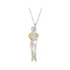 Collier pendentif WOSTU en argent massif
