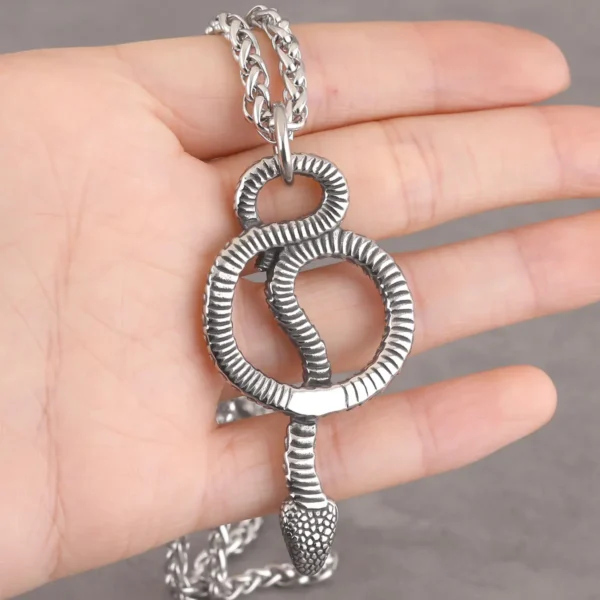 Collier pendentif serpent Viking Creative