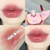 Gloss à lèvres pêche 2 en 1, fini miroir