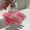 Porte-clés ours mignon, gloss à lèvres