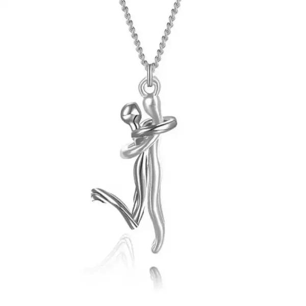 Collier Bicolore, Pendentif Mère et Enfant Détachable