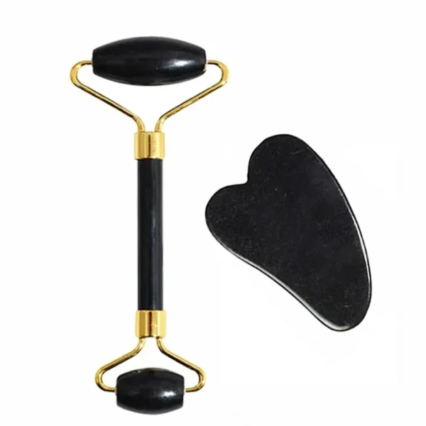 Rouleau de jade naturel pour le visage (Gua Sha)