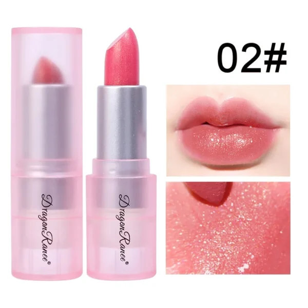 Rouge à lèvres pailleté longue tenue