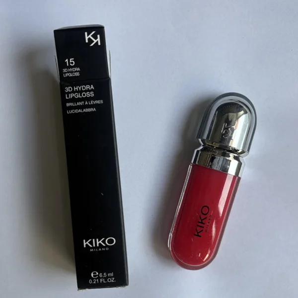 Gloss à lèvres liquide 3D KIKO, transparent