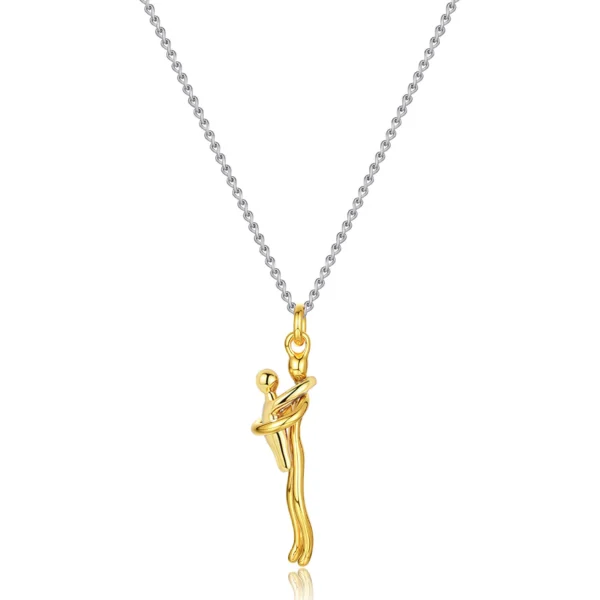 Collier pendentif en acier inoxydable pour la fête des mères